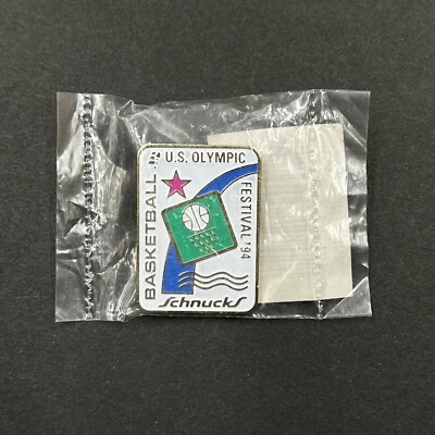 Vintage 1994 US Olympic Festival Lapel Pin Pinback Basketball Schnucks St Louis