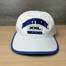 Vintage Kentucky Wildcats Hat Cap Snap Back White Blue Embroidered Adjustable