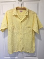 VTG 50s Penney  s TopFlight Rockabilly Mens Short Sleeve Loop Collar Medium