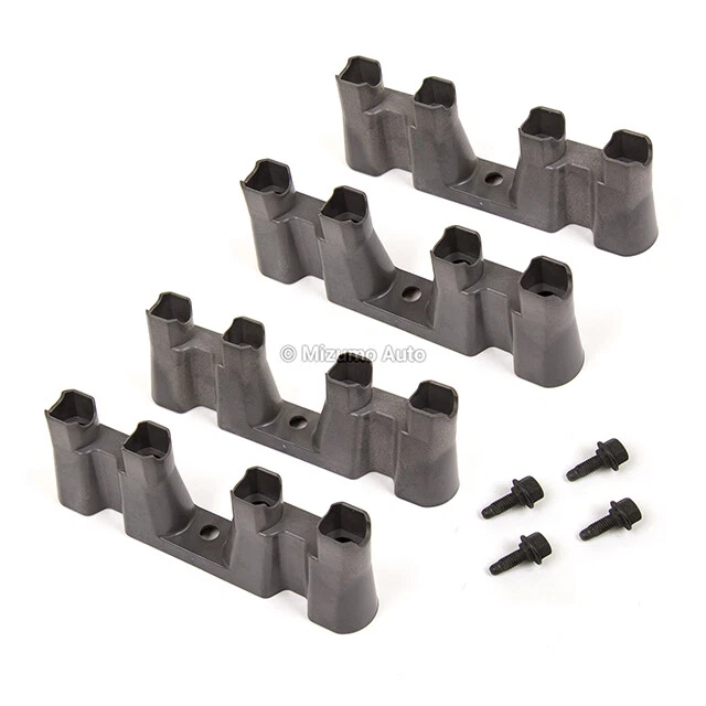 Juego de 4 bandejas guías elevadoras con pernos Chevy GM 5.3 5.7 6.0 LS1 LS2 LS7 sin AFM Foto 2 de 4