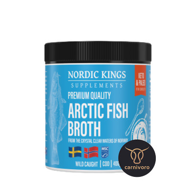 Nordic Kings » Fish Broth » Fischbrühen-Pulver » 400g - 90% Proteingehalt