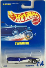 1996 Hot Wheels Blue Card Main Line Swingfire 7SP Wheels Collector No. #214 4312