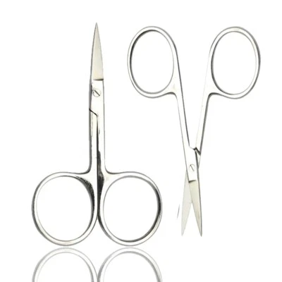 ATOZ SCISSORS Professional Finger Toe Nail Scissors Straight Arrow Steel Manicure Cuticle Nail