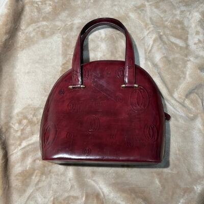 Must de Cartier Paris Handbag Red patent leather Vintage Bag