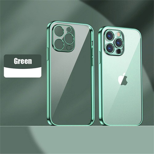 Soft Shockproof Case Cover Clear Plating For iPhone 15 14 13 Pro Max 13 12 Mini - Picture 23 of 31