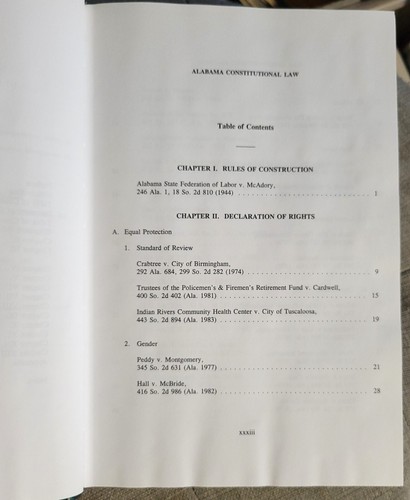 Brewer & Cole ALABAMA CONSTITUTIONAL LAW 1997 2nd Ed Samford Universoty Press - Picture 4 of 6