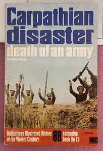 Vintage military WWI history book "Carpathian disaster death of an army" WW1
