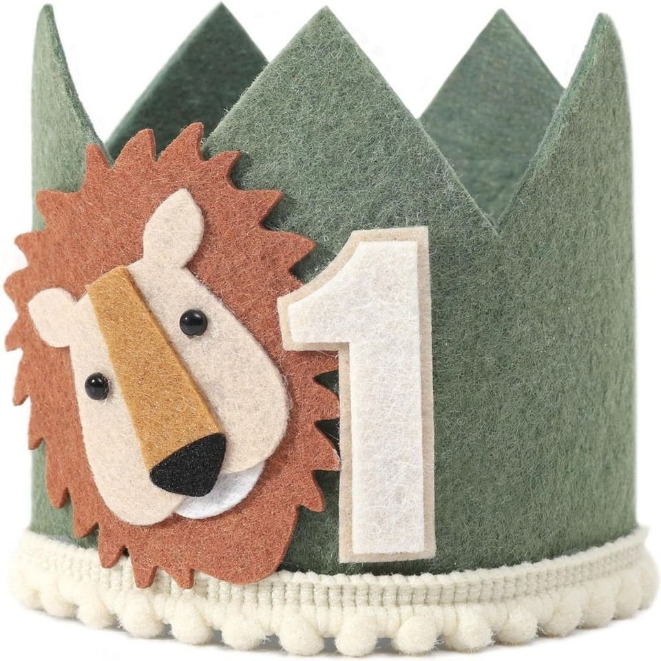 Green/White Kids' Party Decorations Baby's First Birthday Hat Birthday
