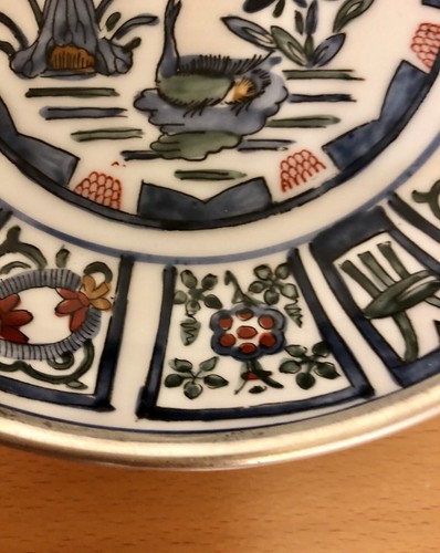Mid Century ACF Japanese Ware Bowl Metal Envestido Pintado a Mano Hong Kong - Imagen 7 de 11