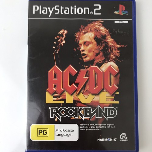 AC/DC Rock Band PS2 Sony PlayStation 2 PAL Video Game Manual Inc - Fast ...