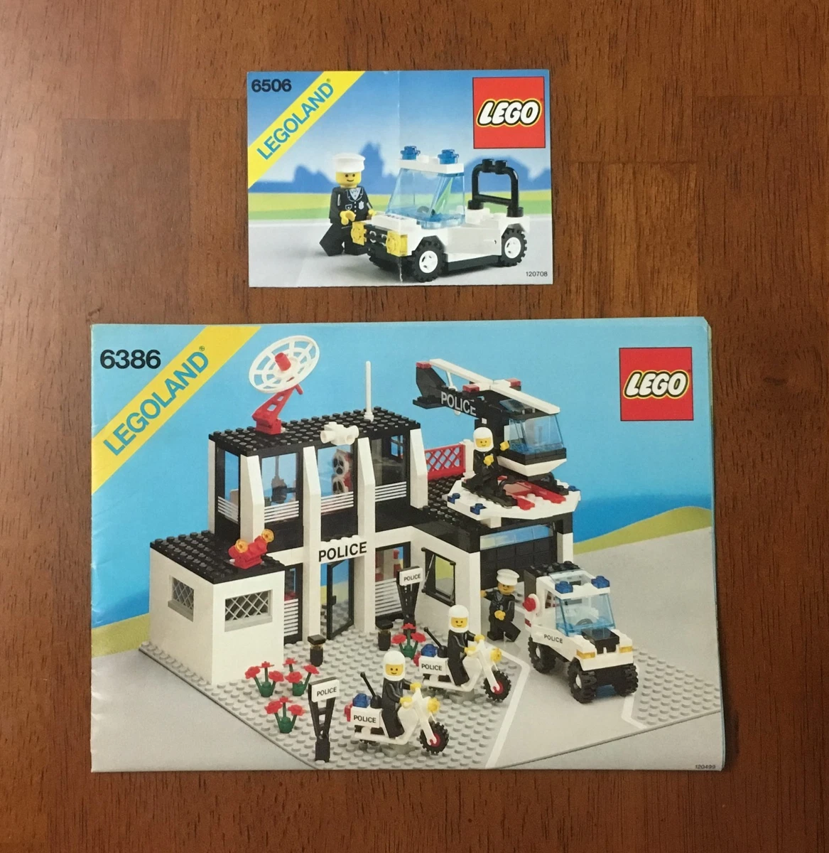 CLASSIC TOWN POLICE 6506 &amp; 6386 -- Instructions box cut-outs ONLY eBay