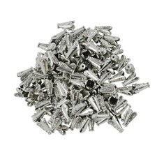 100pc 12x7mm Tibetan Silver Bead Tassel End Caps Charms Jewelry Findings