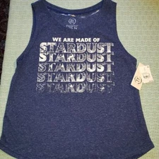 Heather blue  Sleepshirt with White Lettering XS