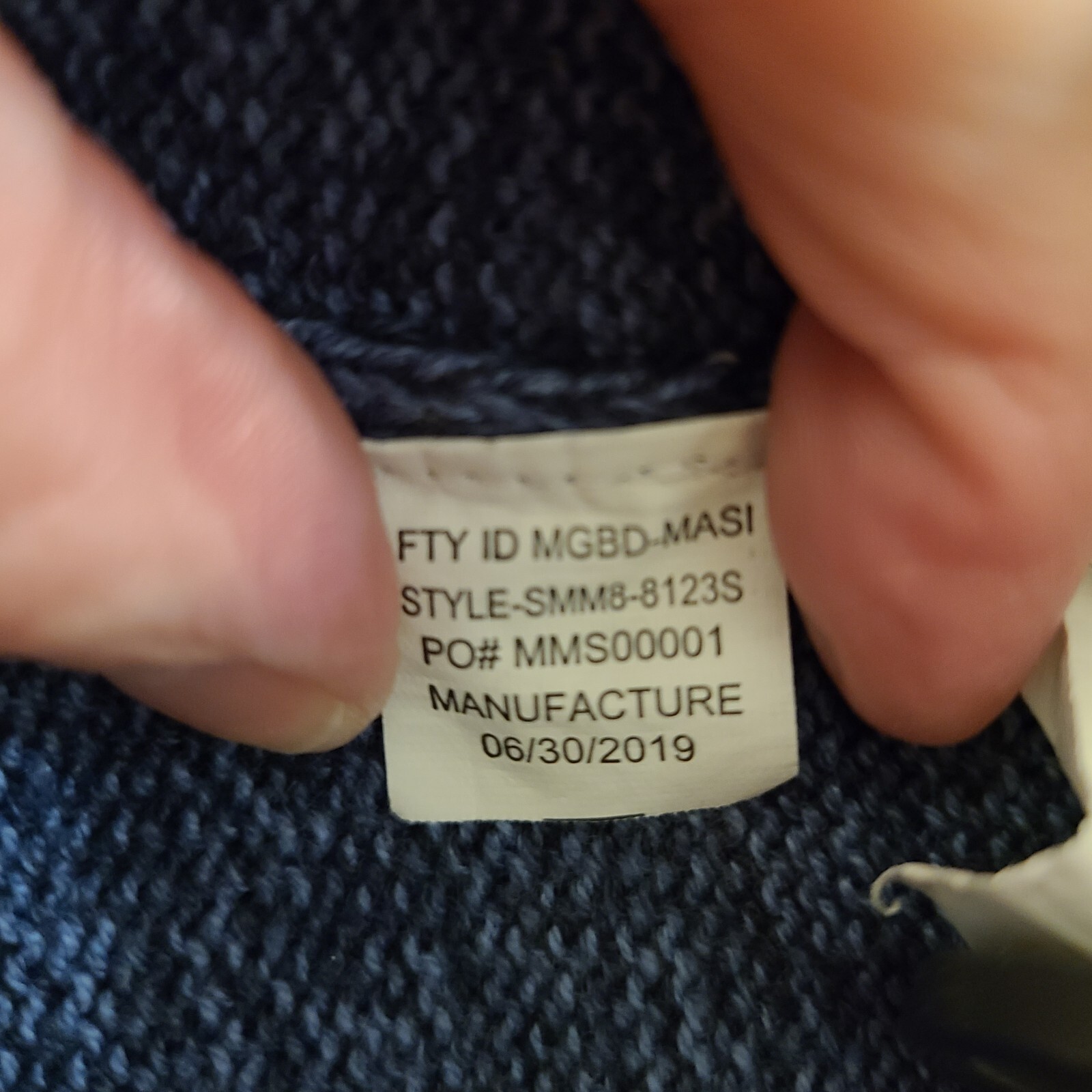 Method Shawl Collar Pullover Sweater Blue Men's S… - image 5