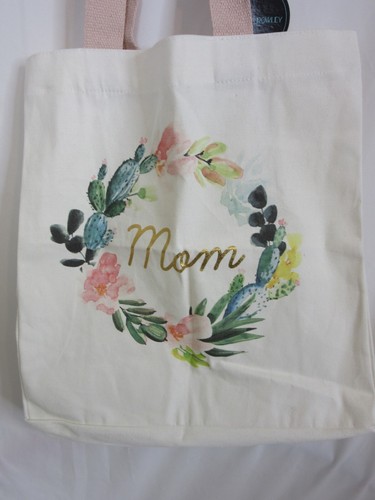 Cynthia Rowley Mom Canvas Large Tote Bag Floral Pink NWT - Picture 3 of 9