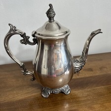 Vintage F.B. Rogers Silver Plate Coffee Pot 2462 Victorian Style 10.5" Ornate