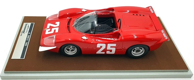 Tecnomodel escala 1/18 TM18-58E - Abarth 2000 S 1969 Imola #25 Orte/Van - Imagem 3 de 4