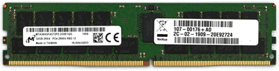 Micron 32GB DDR4 2666 MHz ECC REG RDIMM Server RAM 2Rx4