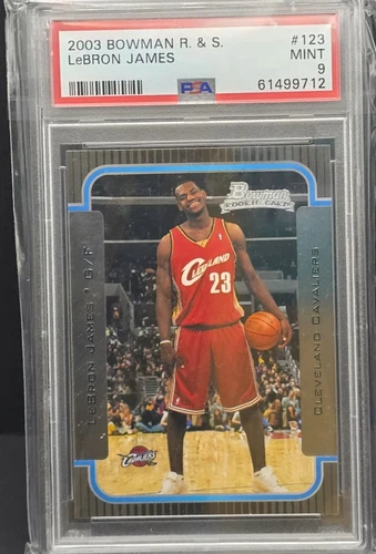 2003 Lebron James PSA 9 - Rookie Card RC - Bowman Rookies and Stars
