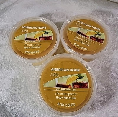 Yankee Candle American Home  Sun-brewed Tea Meltcup  - Set of 3 - NEW 