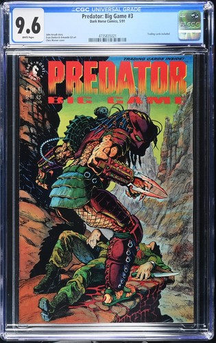 💎🔥🔑 Predator Big Game #3 CGC 9.6 1991 White Pages fresh case💎🔥🔑 K