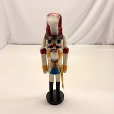 Vintage 1996 Handmade/Handpainted Wooden 15" Tall Soldier W/sword Nutcracker