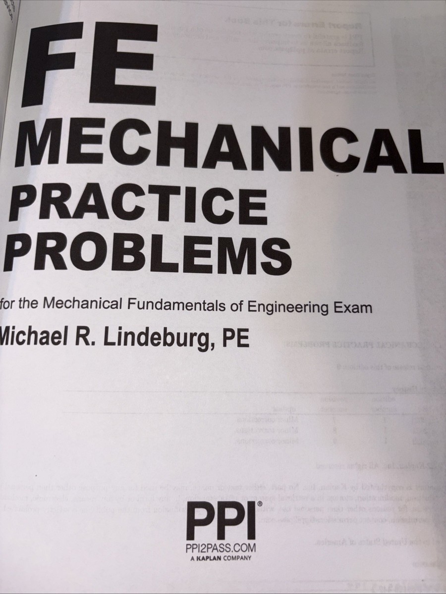 洋書 Ppi Fe Mechanical Practice Problems - Co PPI FE Mechanical Practice Problems – From the Trusted