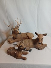 Vintage Homco Deer Family 1984 Buck Doe Fawn ...