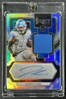 JAHMYR GIBBS 2023 PANINI SELECT ROOKIE SIGNATURE PRIZM AUTO PATCH JERSEY 34/199