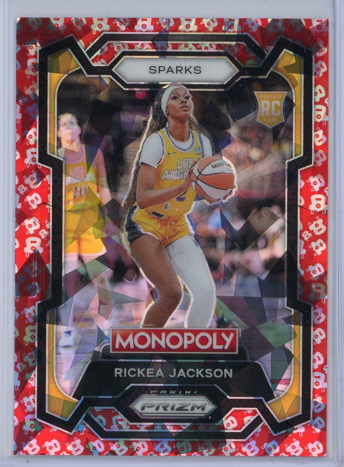 2024 Panini Prizm Monopoly WNBA 63 Rickea Jackson RC Free Parking Parallel
