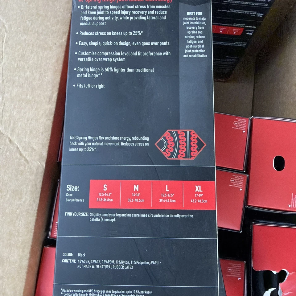 Rodillera Mcdavid Nivel 3 con bisagras articulación tamaño grande 13,75 -14,75 Foto 4 de 4