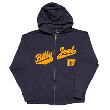 Billy Joel Tour Hoodie Navy 2017 Music Small Barking Irons Embroidered Concert