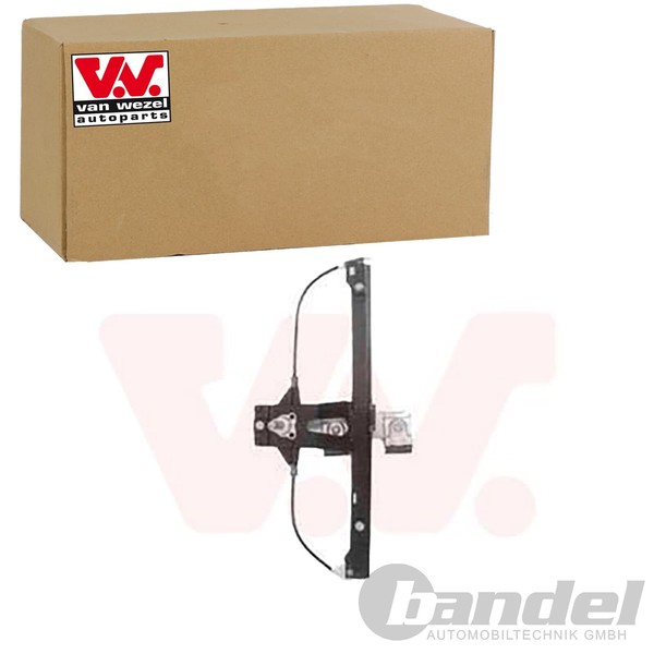 VAN Wezel Fensterheber Hinten Rechts Manuell FüR VW Golf III 1H1 1H5 1H2-image