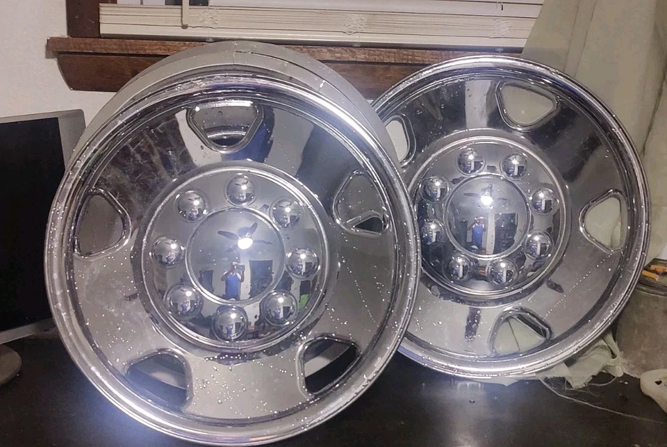 Juego de 4 cubiertas de rueda cromadas 17’ Imp74x Ford F250 SUPER DUTY 05-07 OEM **¡NUEVO!! Foto 2 de 4