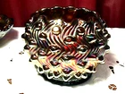 "HOBNAIL SWIRL" ROSEBOWL  AMETHYST FANTASTIC COLORING, CARNIVAL BY: MILLERSBURG