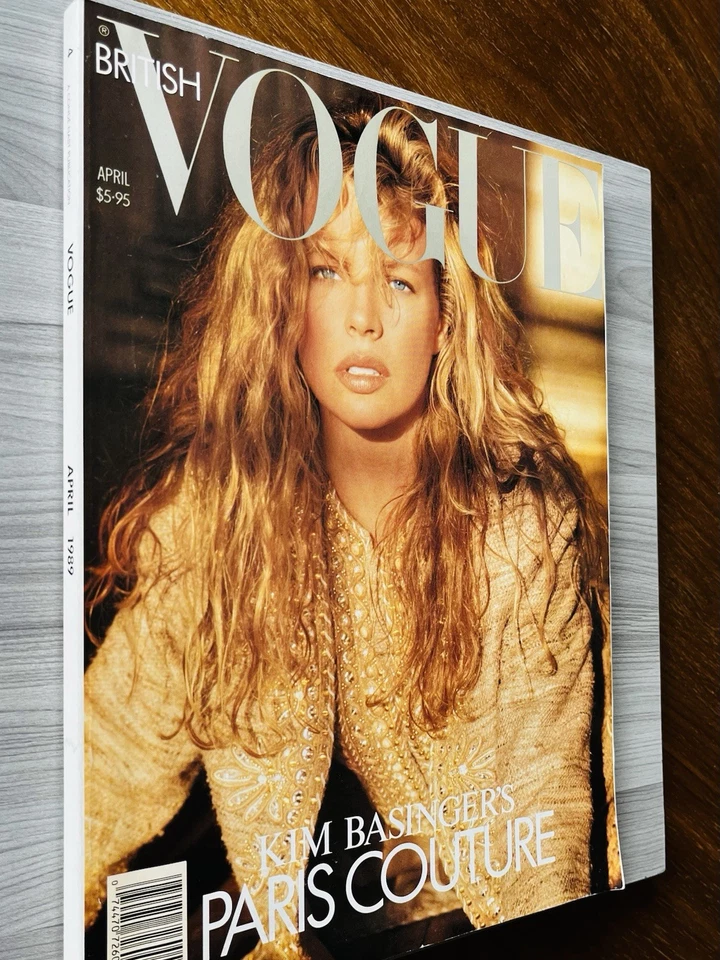 RARE Exclusive edition 15 DUPLICATE PAGE edit VOGUE 1989 Kim Basinger HERB RITTS - Image 3 of 4
