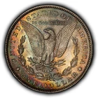 1898 $1 Morgan Silver Dollar - PQ Rainbow Toning - UNC - SKU-D7725