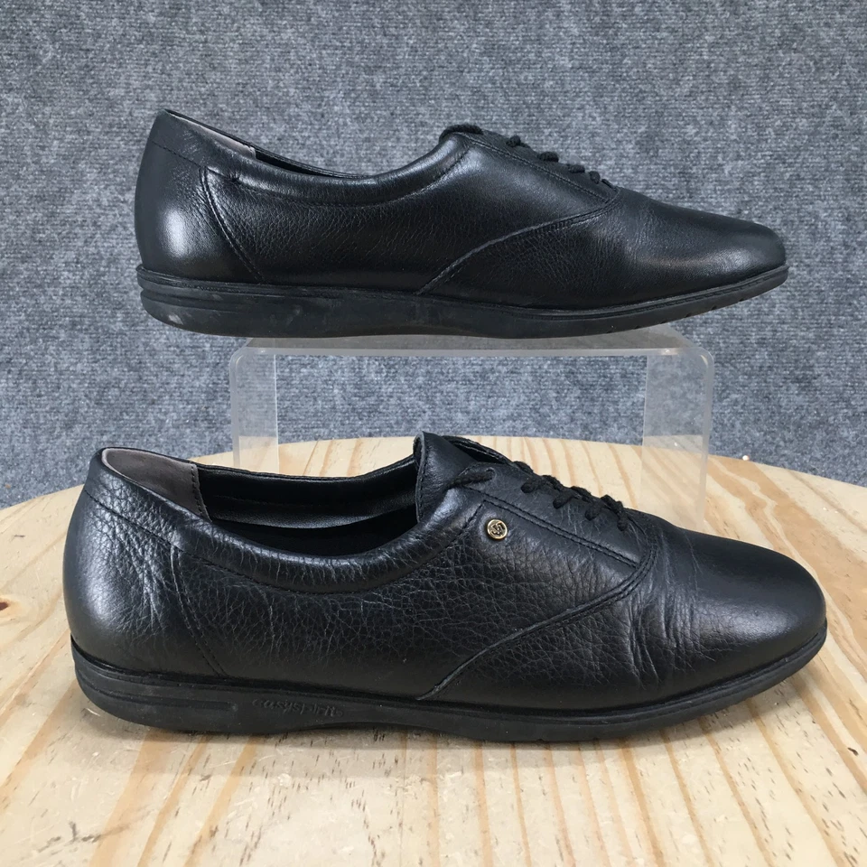 Easy Spirit Shoes Womens 8.5 D Black Motion Anti Gravity Casual Sneakers Leather - image 2 of 4