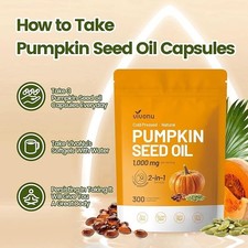 Supports Hair Non-GMO Pure Virgin Oil Pumpkin Seed Oil with Saw Palmetto