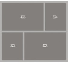 Simple Stories Simple Pages Page Template- 1 2-3"X4"  2-4"X6"