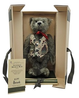 Steiff Victorian Musical Bear Harrods 1993 Limited Edition No. 01561 Boxed 37cm