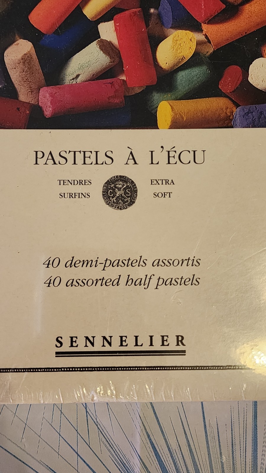 Sennelier 40 Assorted Half Pastels Extra Soft Multicolor New In Package