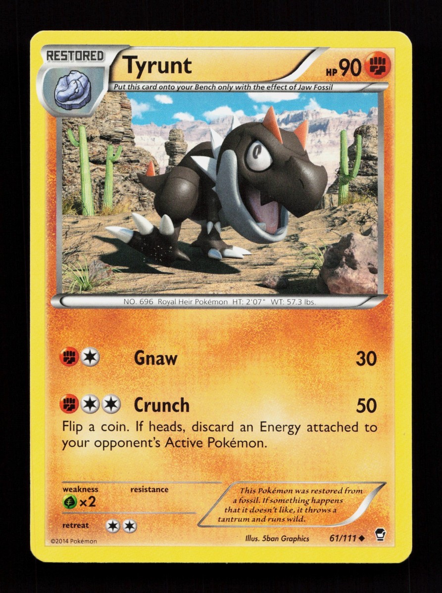 Tyrunt 61/111 Uncommon XY - Furious Fists Pokmon Card | eBay