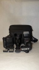 Sony a7r ii 2 with Sony f4 18-105, PGYtech bag, flash, and macro lens extenders