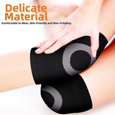 Ochraniacze na kolana unisex z grubym polarem dla zimowego ciepła i ochrony stawów