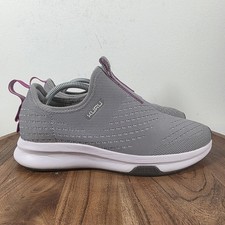 Kuru Atom Slip On Womens Gray And Pink Size 8 Athletic Shoes 20850280