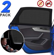 2X Auto Vorhänge KFZ Sonnenschutz Sichtschutz Fenster Privatsphäre Sonnenblende