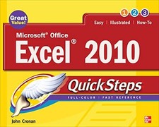 Microsoft Office Excel 2010 QuickSteps by Cronan, John Paperback Book The Cheap