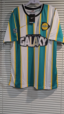 LA GALAXY 97/98 AWAY - Retro - Football Soccer - 2XL (Run Small