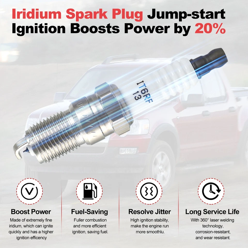 For 1990-2011 Ford Ranger V6 3.0L 4.0L Ignition Coil and Spark Plug and Wire Kit - Image 2 of 4